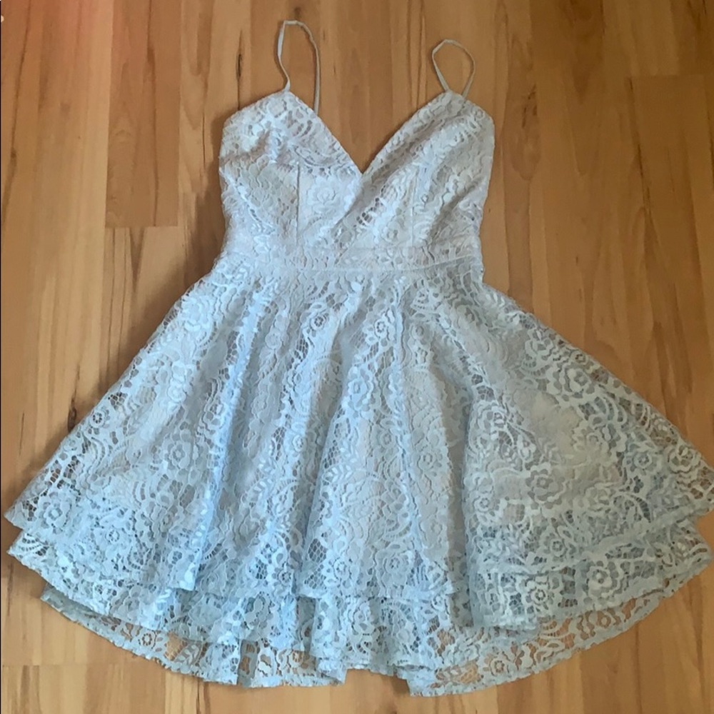Blue Lace Sun Dress